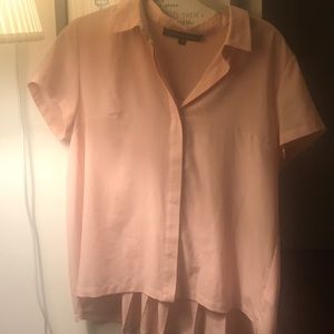 French connection pleated back shirt